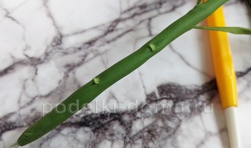 Цветок альстромерия из холодного фарфора