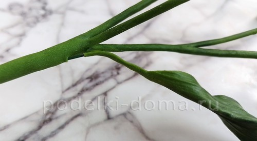 Цветок альстромерия из холодного фарфора