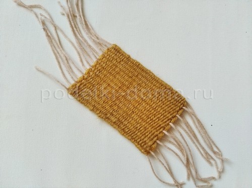 Тканая салфетка без станка Тканая салфетка без станка