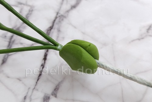 Цветок альстромерия из холодного фарфора