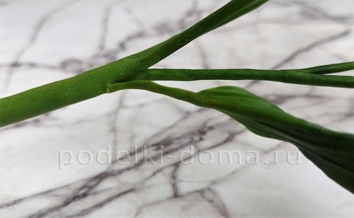 Цветок альстромерия из холодного фарфора