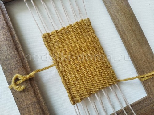 Тканая салфетка без станка Тканая салфетка без станка