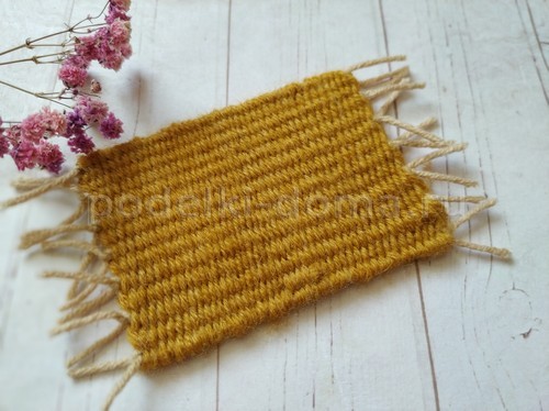 Тканая салфетка без станка Тканая салфетка без станка