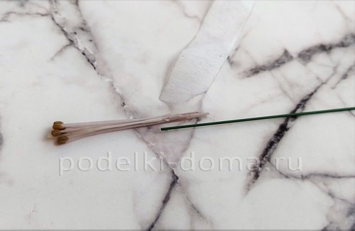 Цветок альстромерия из холодного фарфора