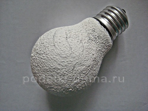 Игрушка на ёлку «Заяц» из лампочки