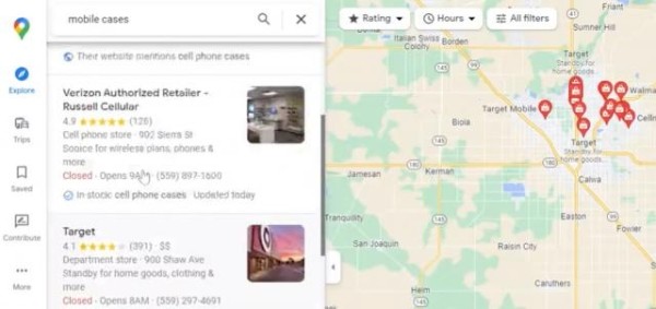 Google тестирует боковую панель навигации в Картах Google тестирует боковую панель навигации в Картах