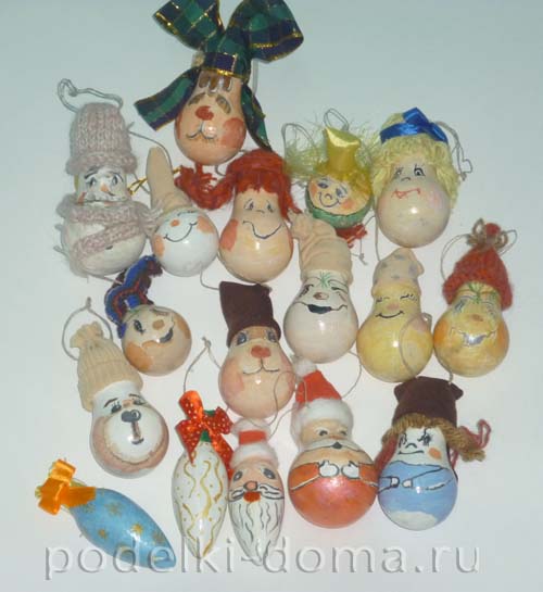 Игрушка на ёлку «Заяц» из лампочки