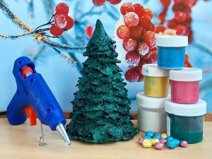 Как сделать маленькую и нарядную, новогоднюю ёлочку