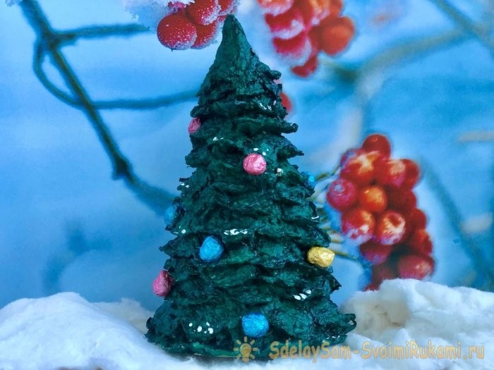 Как сделать маленькую и нарядную, новогоднюю ёлочку