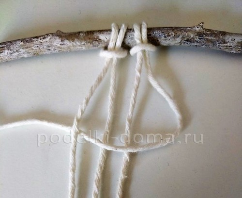 Ангел в технике макраме