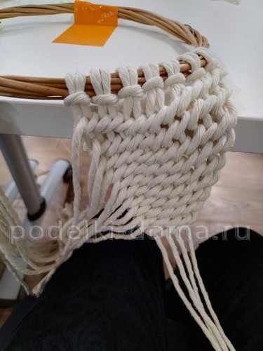 Ангел в технике макраме