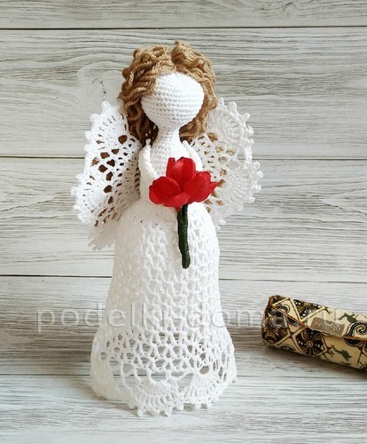 Ангел в технике макраме