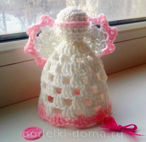 Ангел в технике макраме