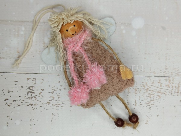 Ангел в технике макраме