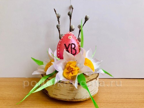 Пасхальная композиция из подручных материалов Пасхальная композиция из подручных материалов