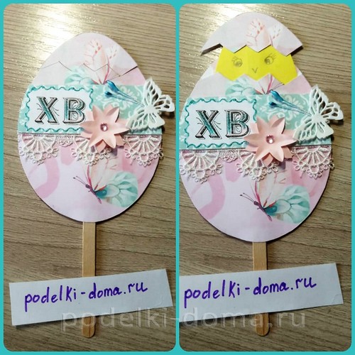 Пасхальная композиция из подручных материалов Пасхальная композиция из подручных материалов