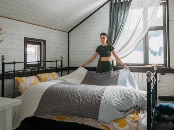 Хозяйкам на заметку: как за считанные секунды сменить постельное белье Хозяйкам на заметку: как за считанные секунды сменить постельное белье