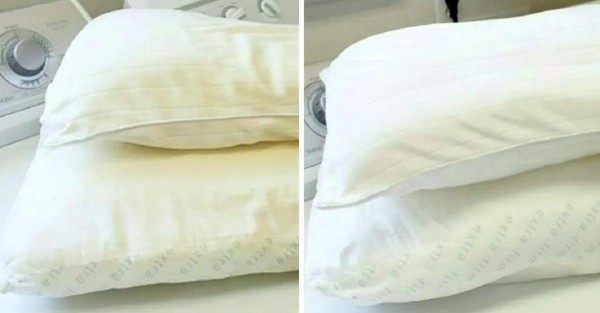 Лайфхак, который поможет очистить подушки от желтых пятен и неприятного запаха Лайфхак, который поможет очистить подушки от желтых пятен и неприятного запаха