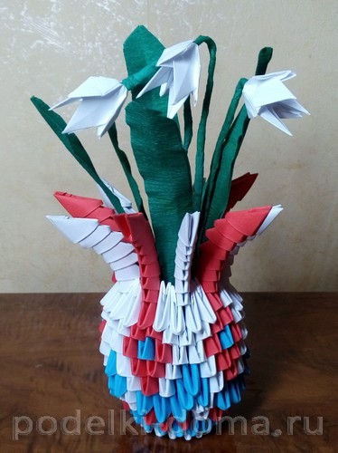 Поделка «Подсолнух» в технике оригами Поделка «Подсолнух» в технике оригами