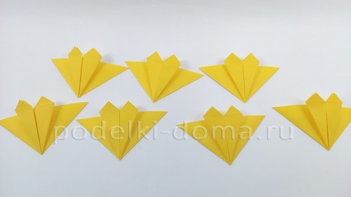 Поделка «Подсолнух» в технике оригами Поделка «Подсолнух» в технике оригами