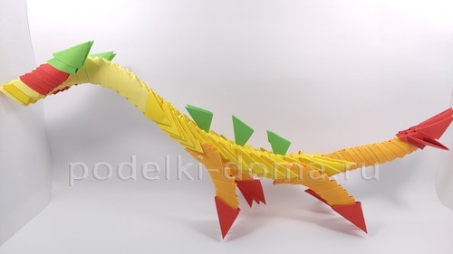 Дракон в технике модульное оригами Дракон в технике модульное оригами