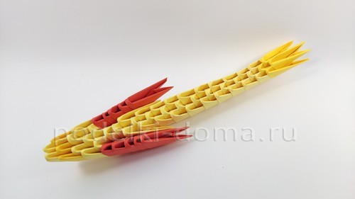 Дракон в технике модульное оригами Дракон в технике модульное оригами