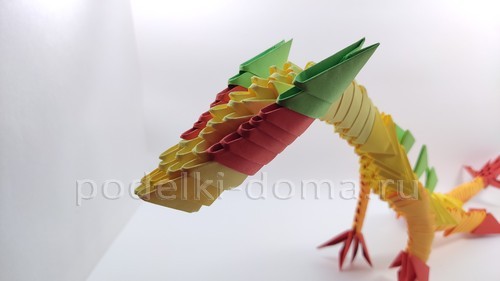 Дракон в технике модульное оригами Дракон в технике модульное оригами