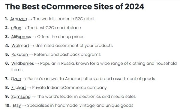 Wildberries и Ozon вошли в топ-10 международного рейтинга e-commerce платформ