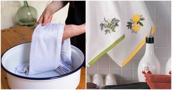 Эффективный способ отстирать кухонные полотенца от пятен и неприятного запаха