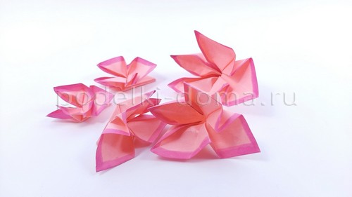 Цветы оригами: гладиолус и колокольчики Цветы оригами: гладиолус и колокольчики