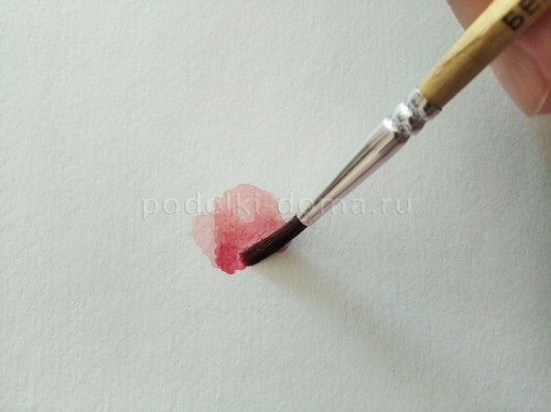 Скетч акварелью «Маки»