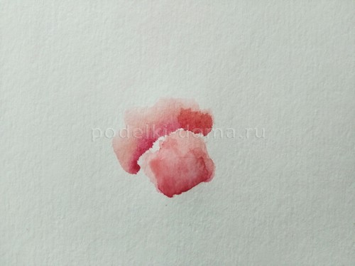 Скетч акварелью «Маки»