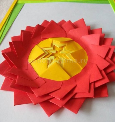 Аппликация в технике «Артишок»