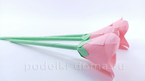 Цветы оригами: гладиолус и колокольчики Цветы оригами: гладиолус и колокольчики