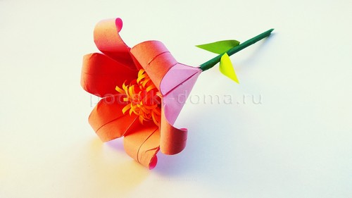 Цветы оригами: гладиолус и колокольчики Цветы оригами: гладиолус и колокольчики