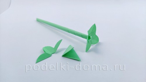 Цветы оригами: гладиолус и колокольчики Цветы оригами: гладиолус и колокольчики