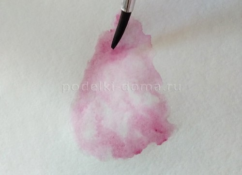 Скетч «Сирень» акварелью