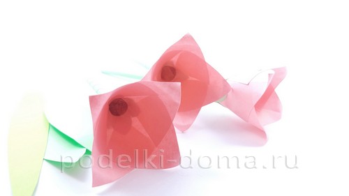 Цветы оригами: гладиолус и колокольчики Цветы оригами: гладиолус и колокольчики