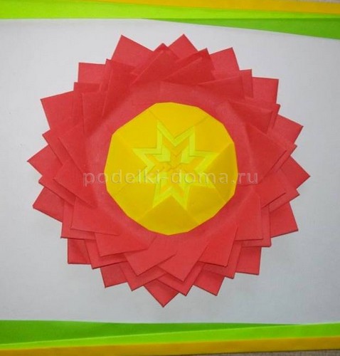 Аппликация в технике «Артишок»