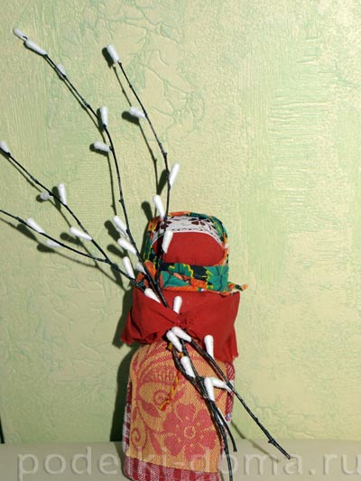 Аппликация «Верба» из пластилина Аппликация «Верба» из пластилина