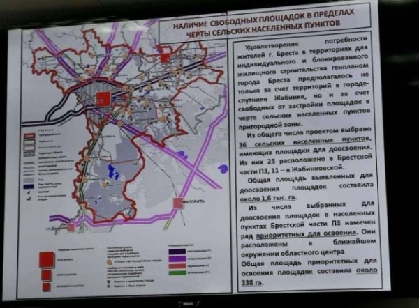 «Очень ценная земля, будет притягательной». Градостроительный совет подвел итоги общественного обсуждения схемы пригородной зоны Бреста