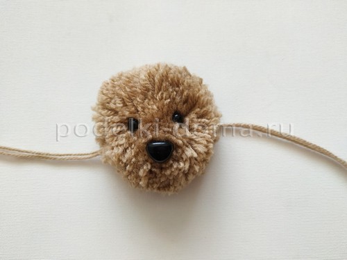 Игрушки из помпонов: кролик, мишка, собачка, хомячок Игрушки из помпонов: кролик, мишка, собачка, хомячок