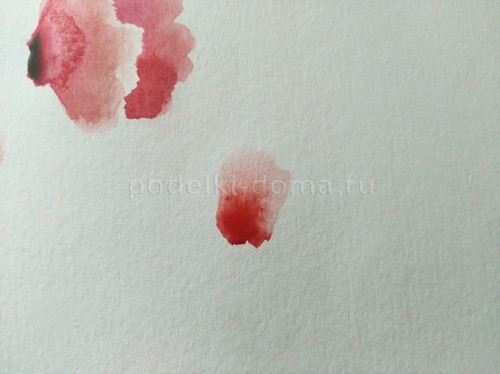 Скетч акварелью «Маки»