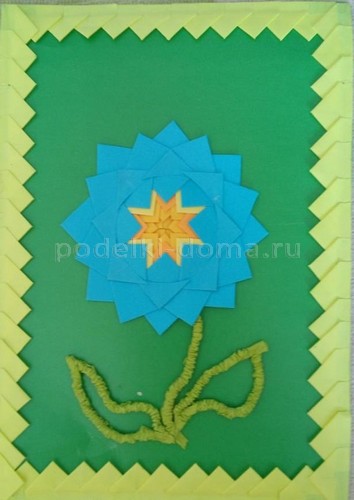 Аппликация в технике «Артишок»