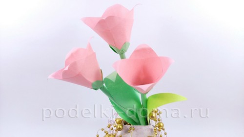 Цветы оригами: гладиолус и колокольчики Цветы оригами: гладиолус и колокольчики